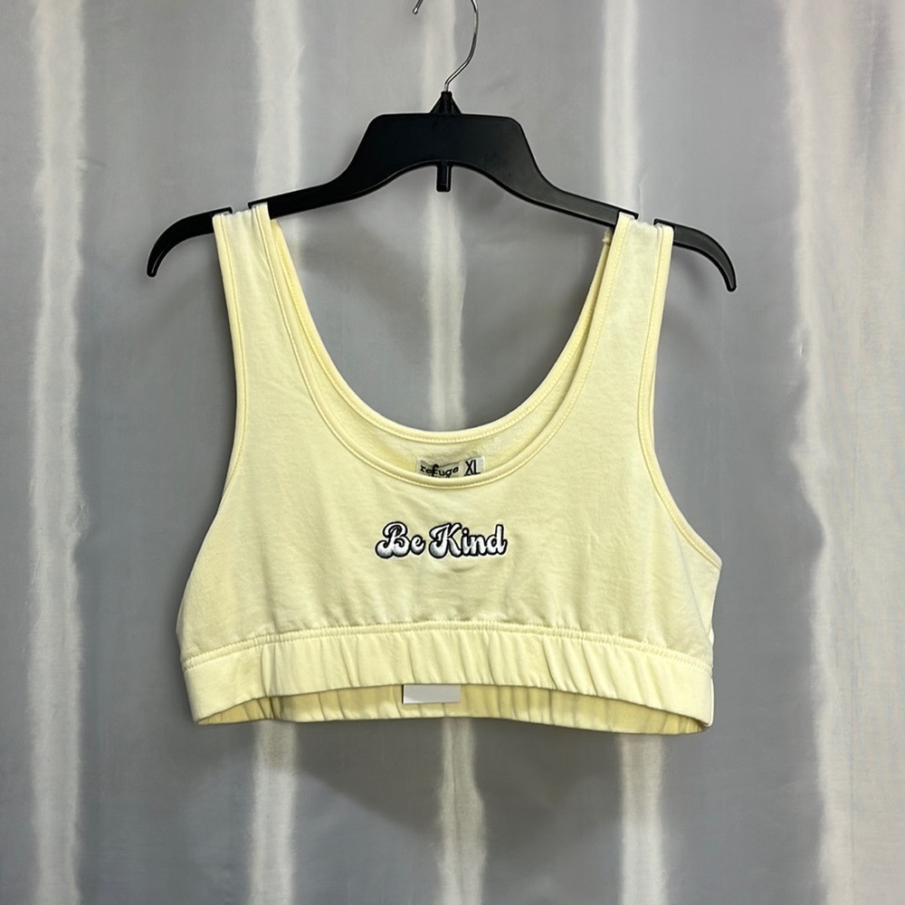 Refuge Athletics Be Kind women’s crop top